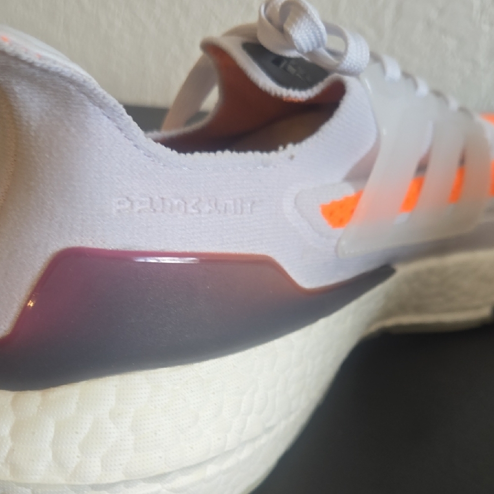 Adidas Men's Athletic Shoes - White and Orange - Picture 11 of 12